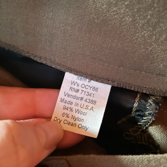 Vintage LL Bean Womens Wool Pant Sz 20 Pleated High Rise Trouser Dark Academia - Picture 8 of 8